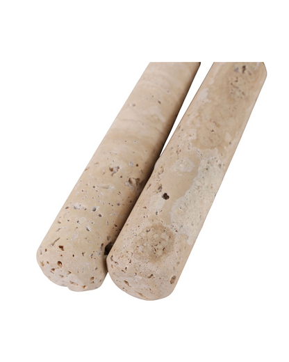 SHFFIERLD TRAVERTINE CARVING UTENSIL S/2