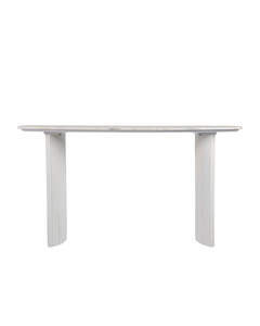 CATALINA TRAVERTIME&FLUTED WOOD  CONSOLE  TABLE / -20%
