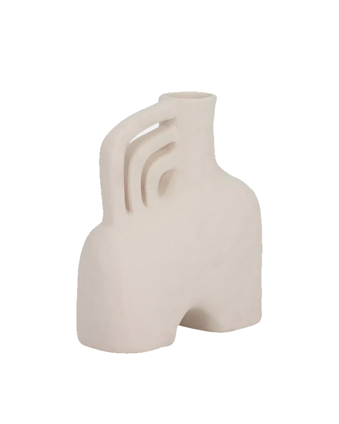 CER ROUGH TRIPLE HANDLE VASE 8" / -25%