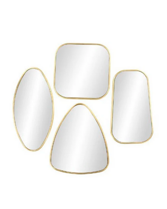 COSMOPOLITAN GOLD  WALL MIRROR WITH VARYING SHAPES / -50%