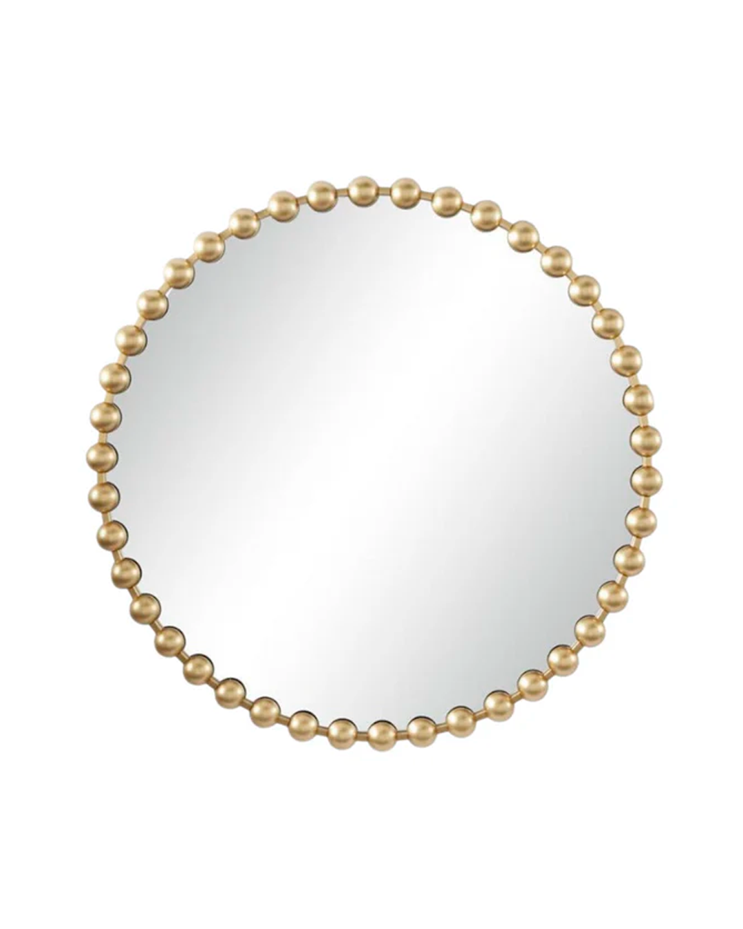 COSMOPOLITAN GOLD METAL WALL MIRROR ROUND