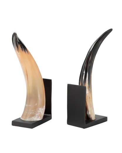 GAMIL HORN BOOKENDS S/2