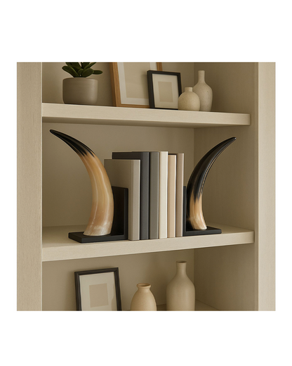 GAMIL HORN BOOKENDS S/2
