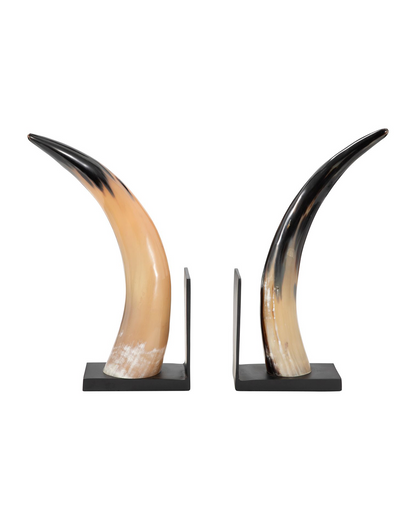 GAMIL HORN BOOKENDS S/2