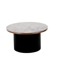 METAL, 31'' CYLINDER COFFEE TABLE, BLACK / -25%