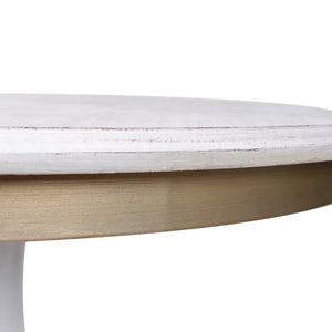 DANN FLOLEY WHITE ROUND TABLE