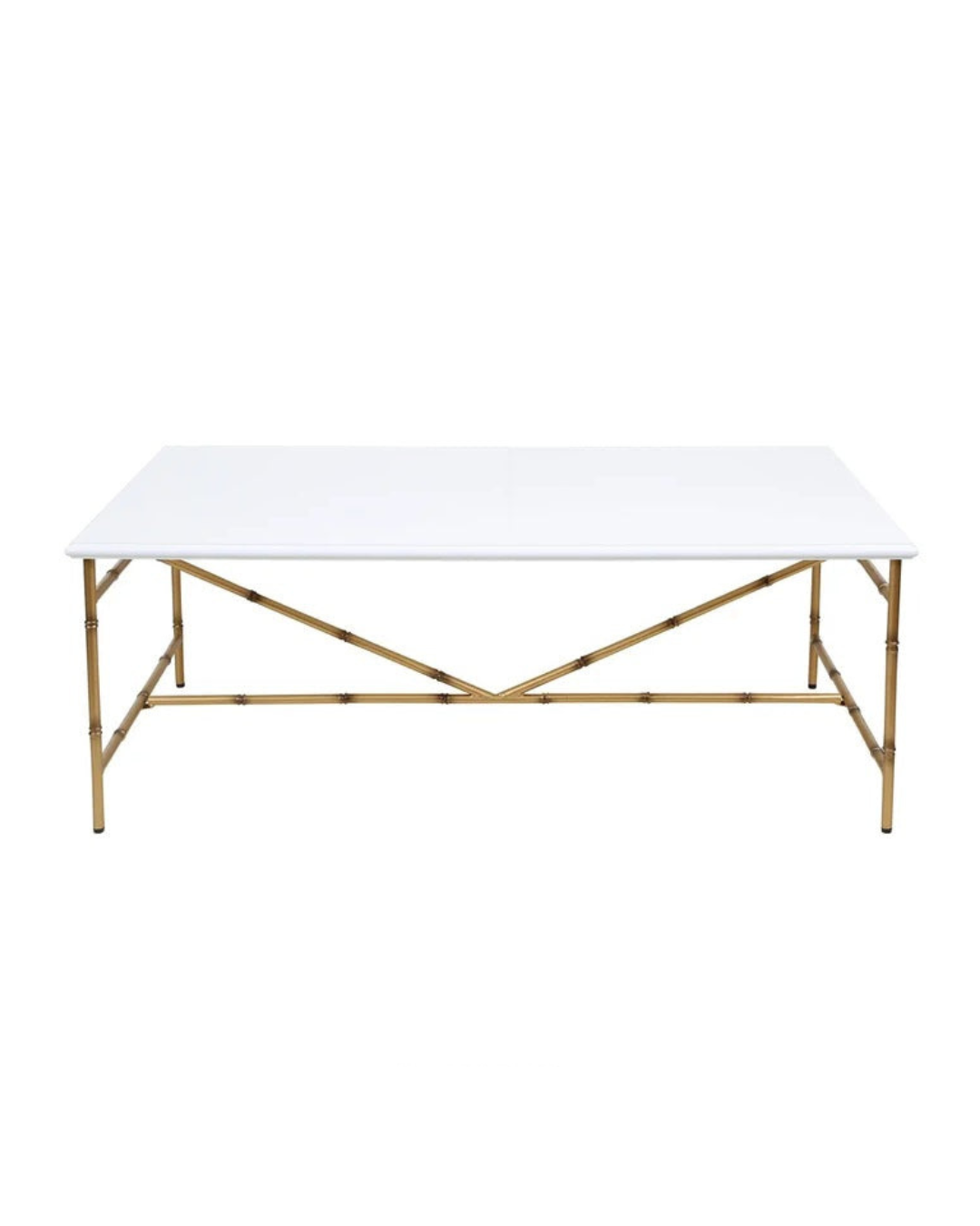DANN FOLEY WHITE COFFEE TABLE