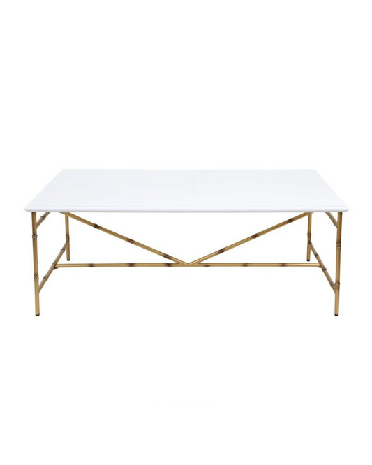 DANN FOLEY WHITE COFFEE TABLE / -50%