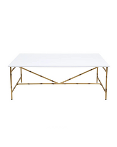 DANN FOLEY WHITE COFFEE TABLE