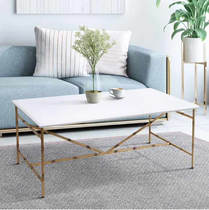 DANN FOLEY WHITE COFFEE TABLE / -50%