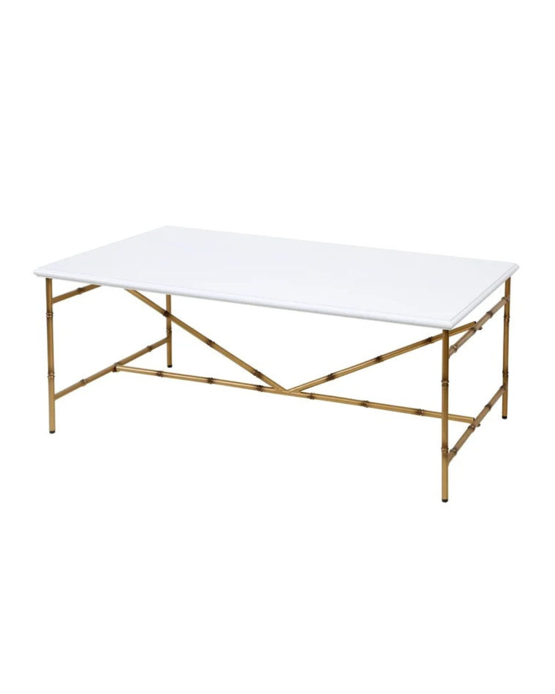 DANN FOLEY WHITE COFFEE TABLE