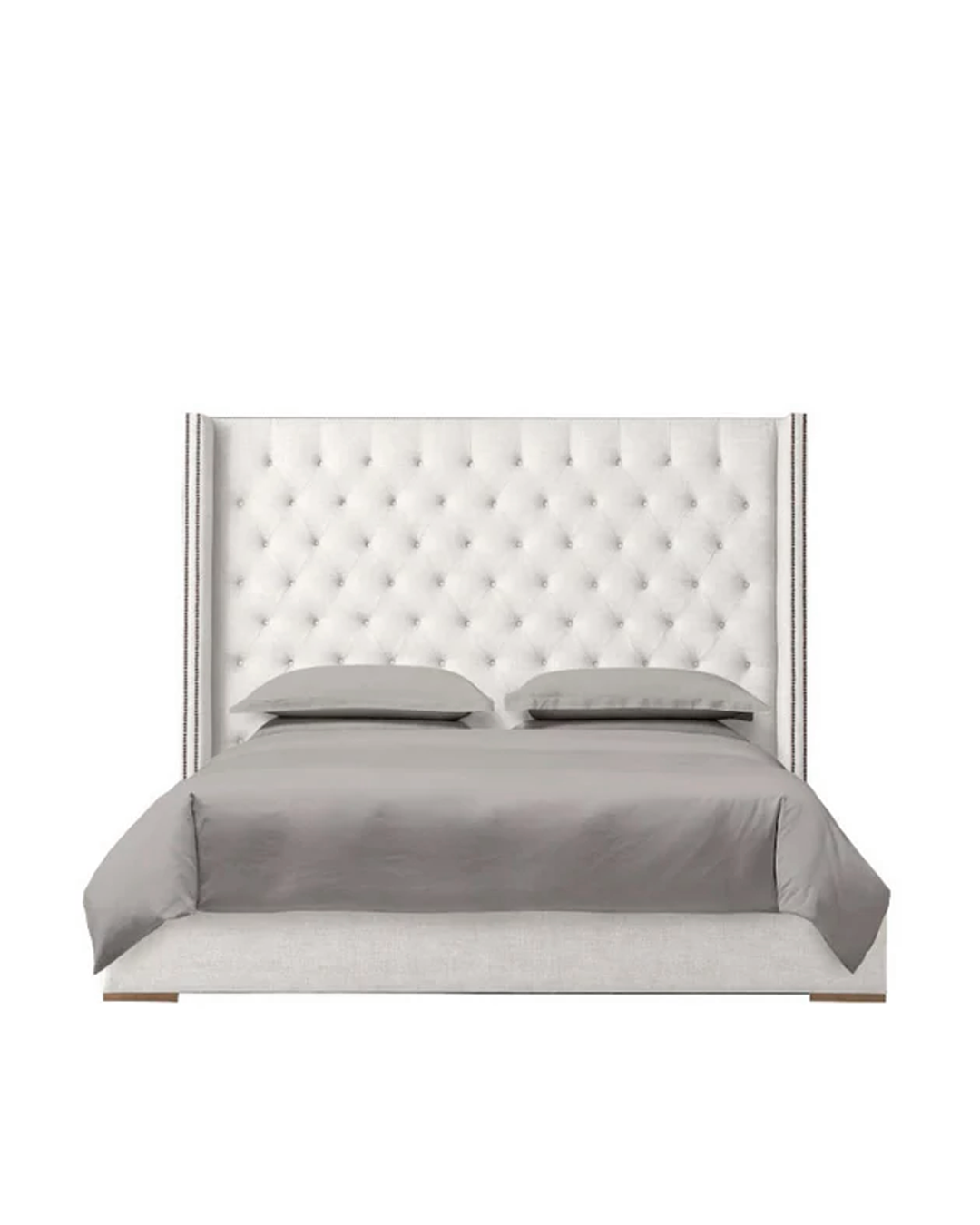 DIAMOND TUFTED BED WITH STUDS