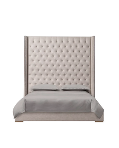 DIAMOND TUFTED BED WITH STUDS
