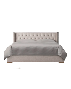 DIAMOND TUFTED BED WITH STUDS