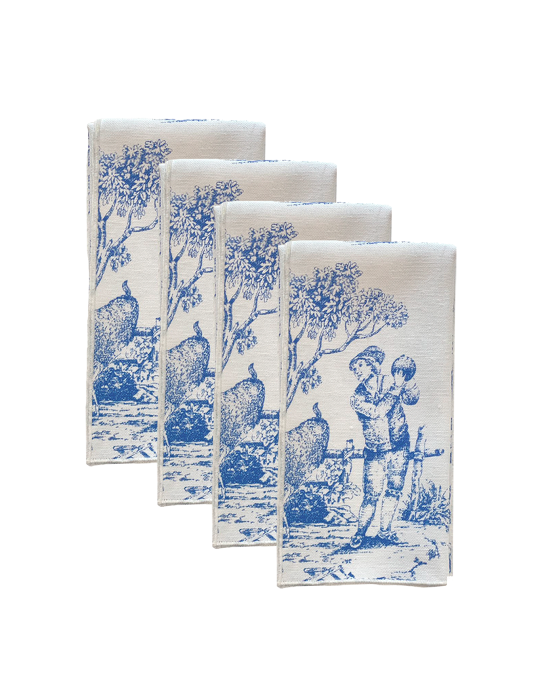 SET DE 4 SERVILLETAS TOILE DI JOUY