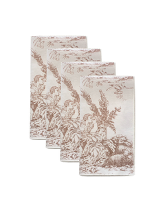 SET DE 4 SERVILLETAS TOILE DI JOUY