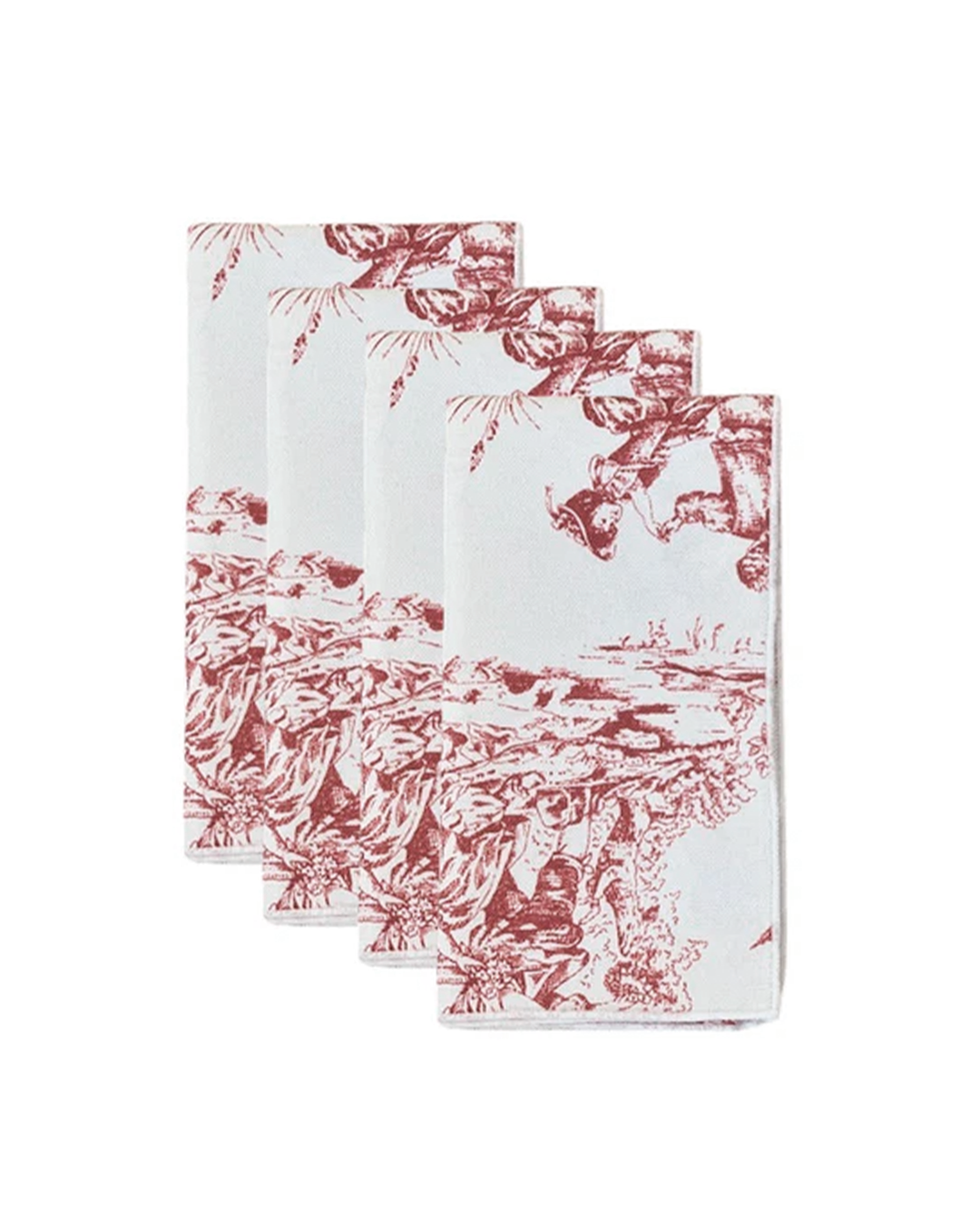 SET DE 4 SERVILLETAS TOILE DI JOUY