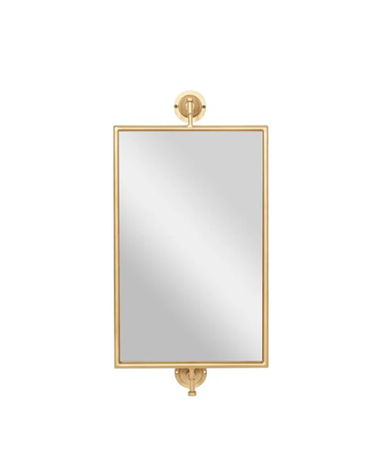 GOLD WOOD DIMENSIONAL WALL MIRROR / -50%