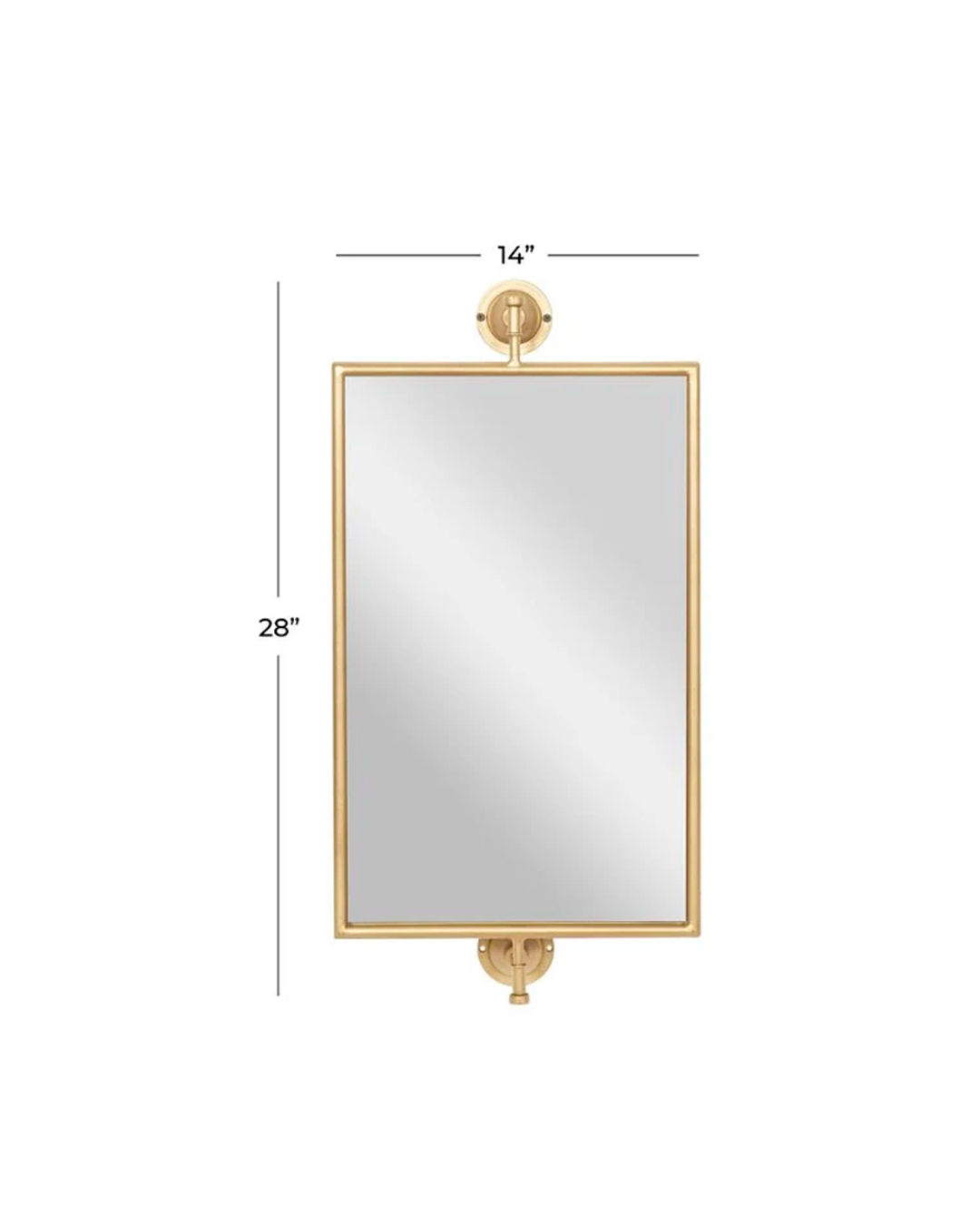 GOLD WOOD DIMENSIONAL WALL MIRROR / -50%