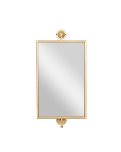 GOLD WOOD DIMENSIONAL WALL MIRROR