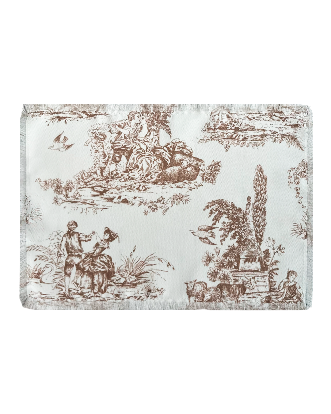 SET DE 4 INDIVIDUALES SOFIMON FRINGED