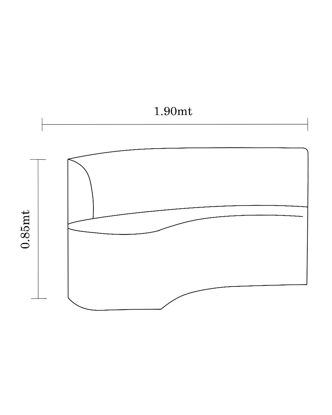 DONATELLO CURVED SOFA