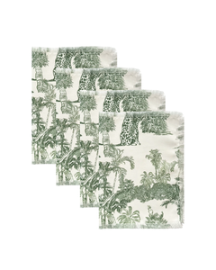 SET DE 4 INDIVIDUALES SOFIMON FRINGED