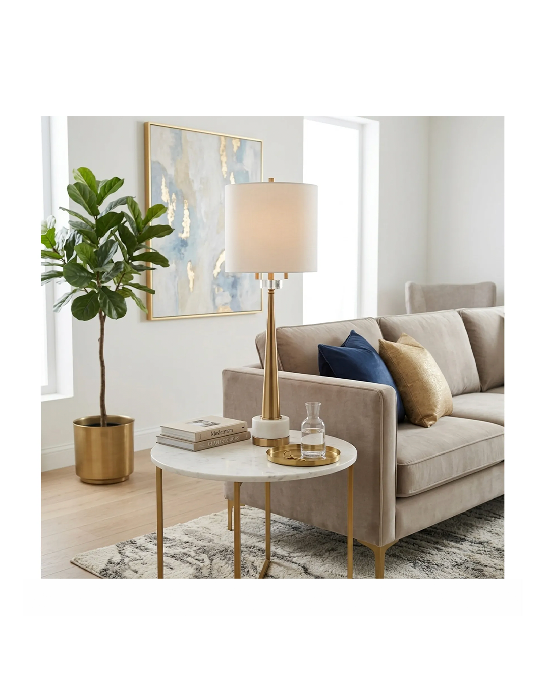 GENORA GOLD TABLE LAMP