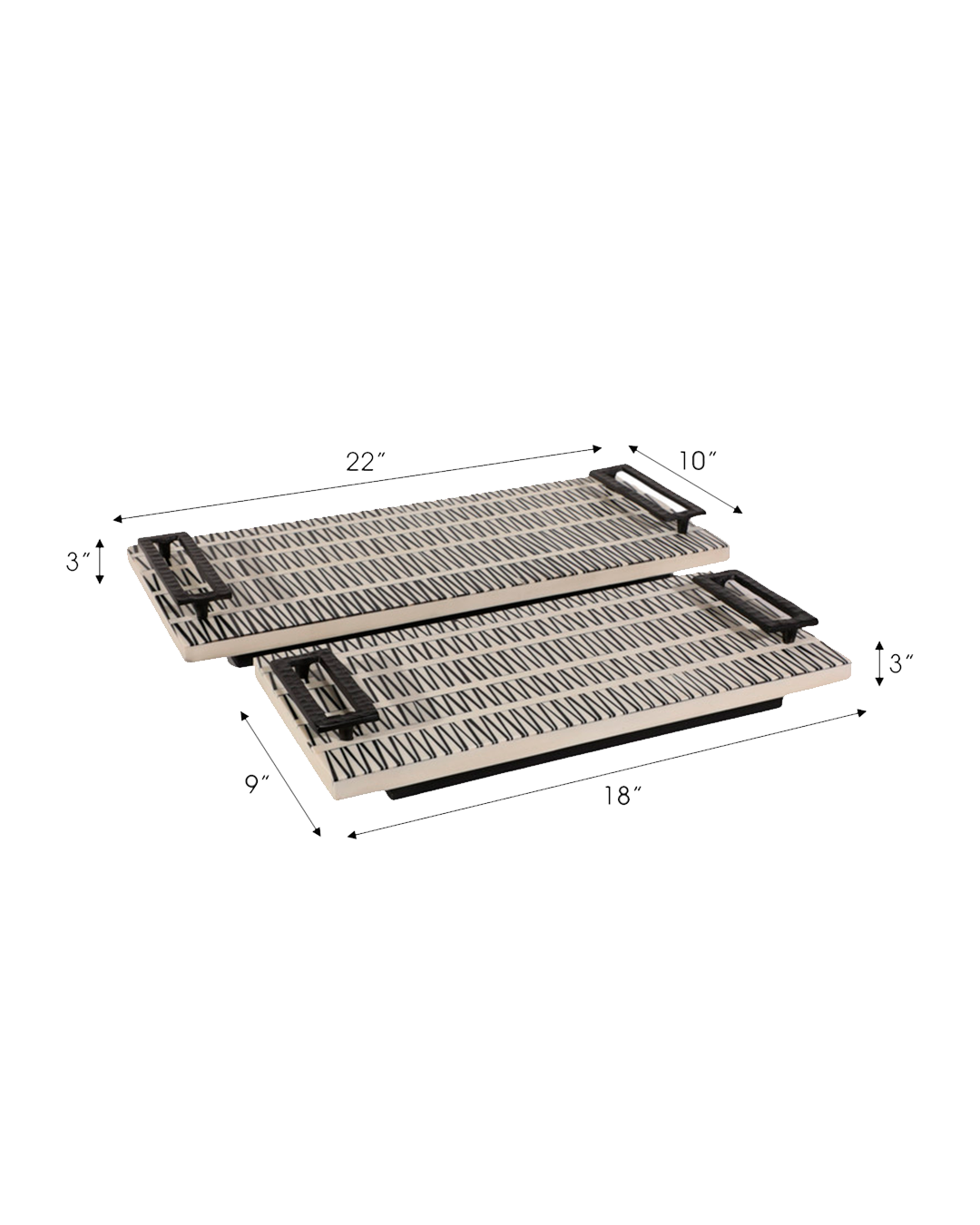 GOBIEL BLCK RESIN TRAYS