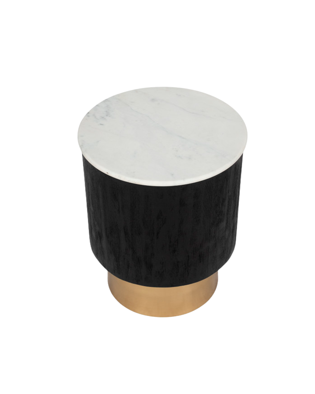 GOLD PEDESTAL ACCENT TABLE