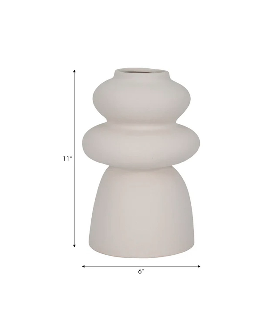 HIDAKA SAMLL VASE, IVORY / -25%