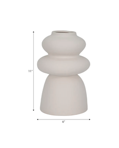 HIDAKA SAMLL VASE, IVORY / -25%