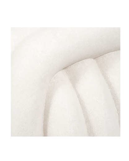HUZZAH QUARTZ RESIN STOOL, WHITE