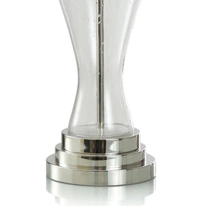 CLEAR SEEDED TABLE LAMP