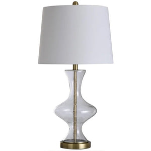 SEEDED GLASS TABLE LAMP
