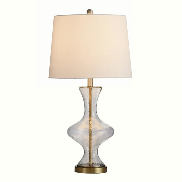 SEEDED GLASS TABLE LAMP