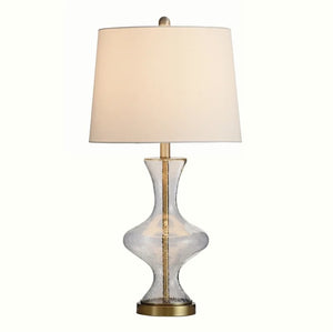 SEEDED GLASS TABLE LAMP