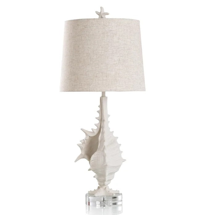 WHITE SANDSTONE TABLE LAMP