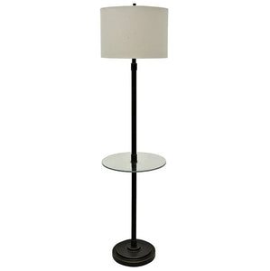 MADISON BRONZE STEEL TABLE FLOOR LAMP