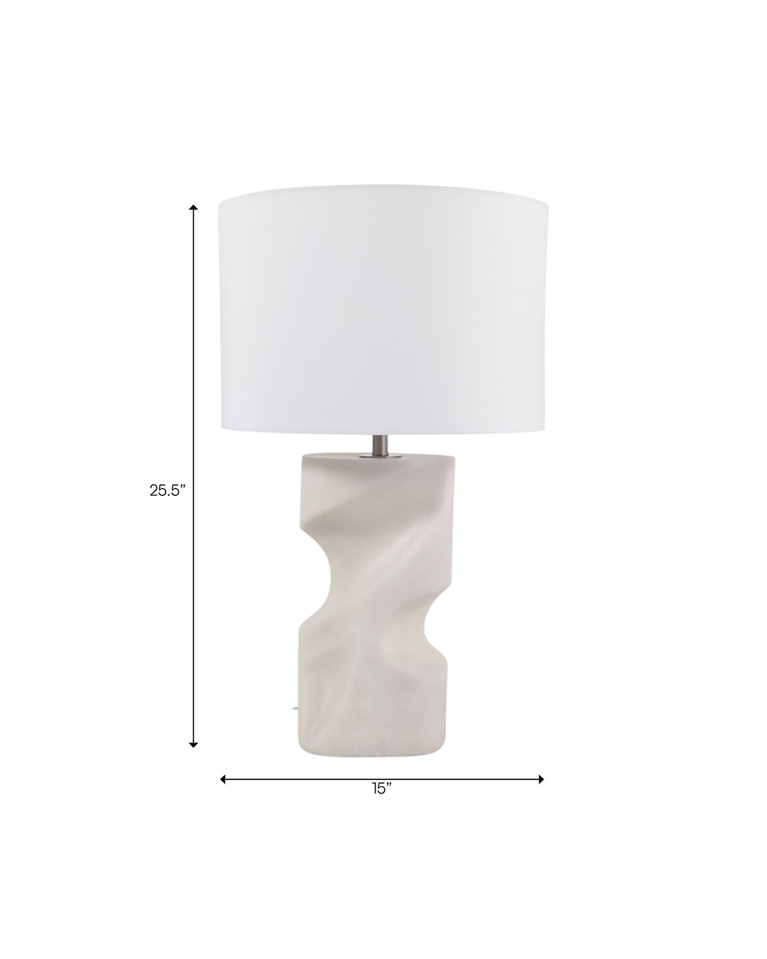 LARAMIE QUARTZ RESIN TABLE LAMP