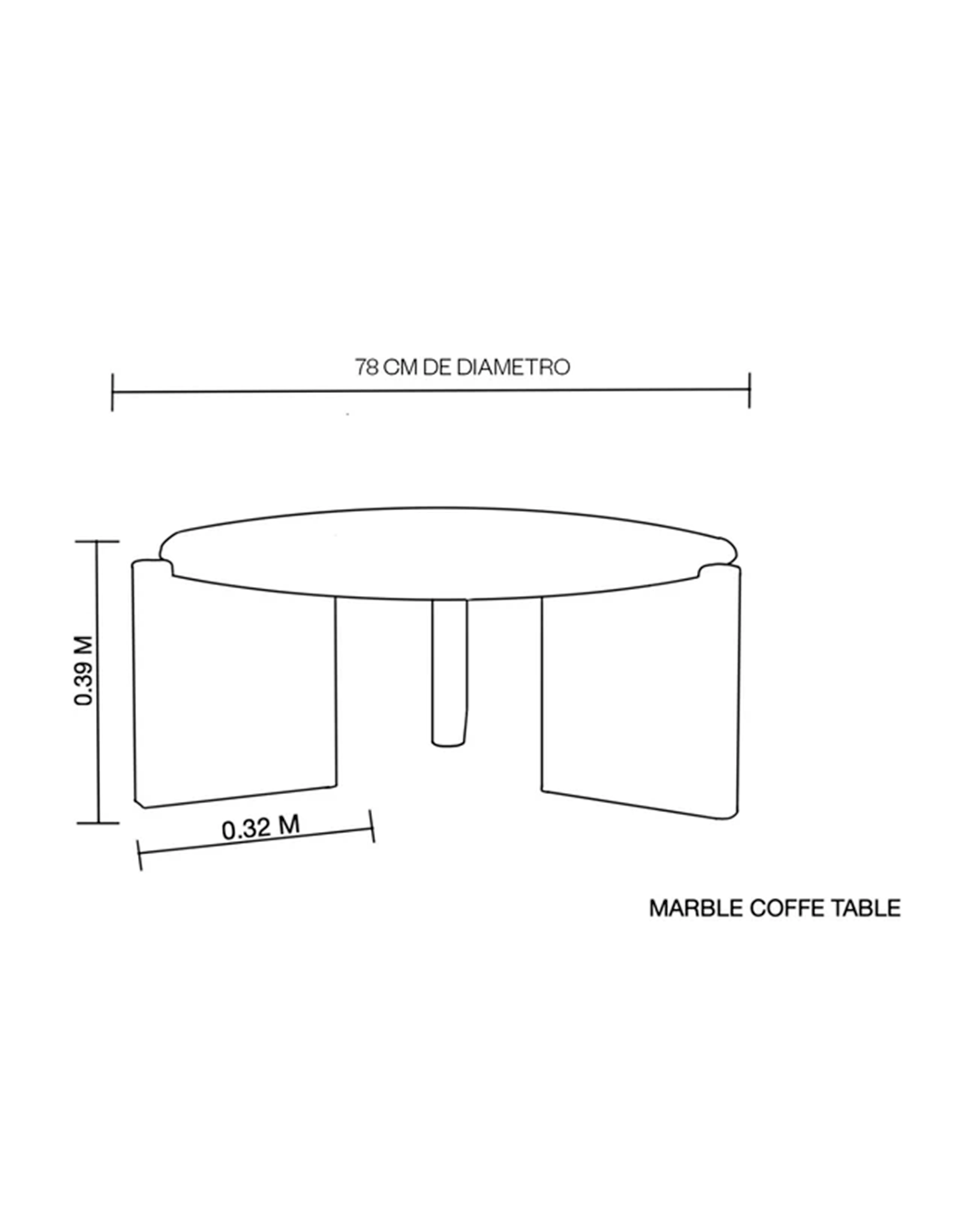 MARBLE COFFE TABLE