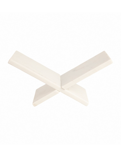 MARBLE BOOKSTAND, WHITE