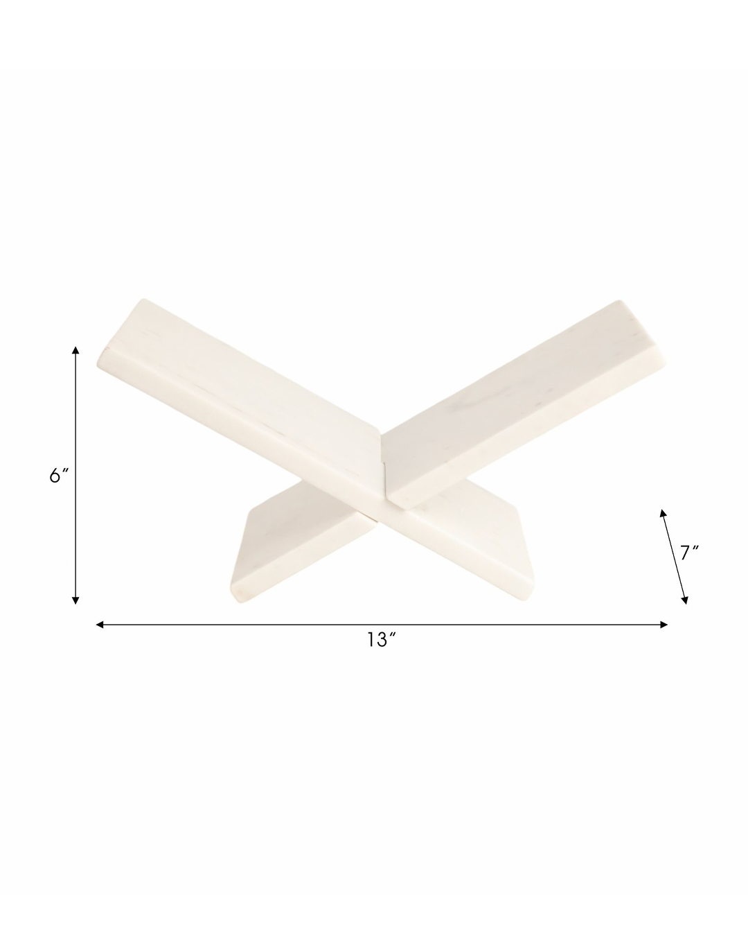 MARBLE BOOKSTAND, WHITE