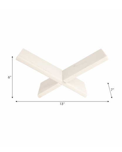 MARBLE BOOKSTAND, WHITE