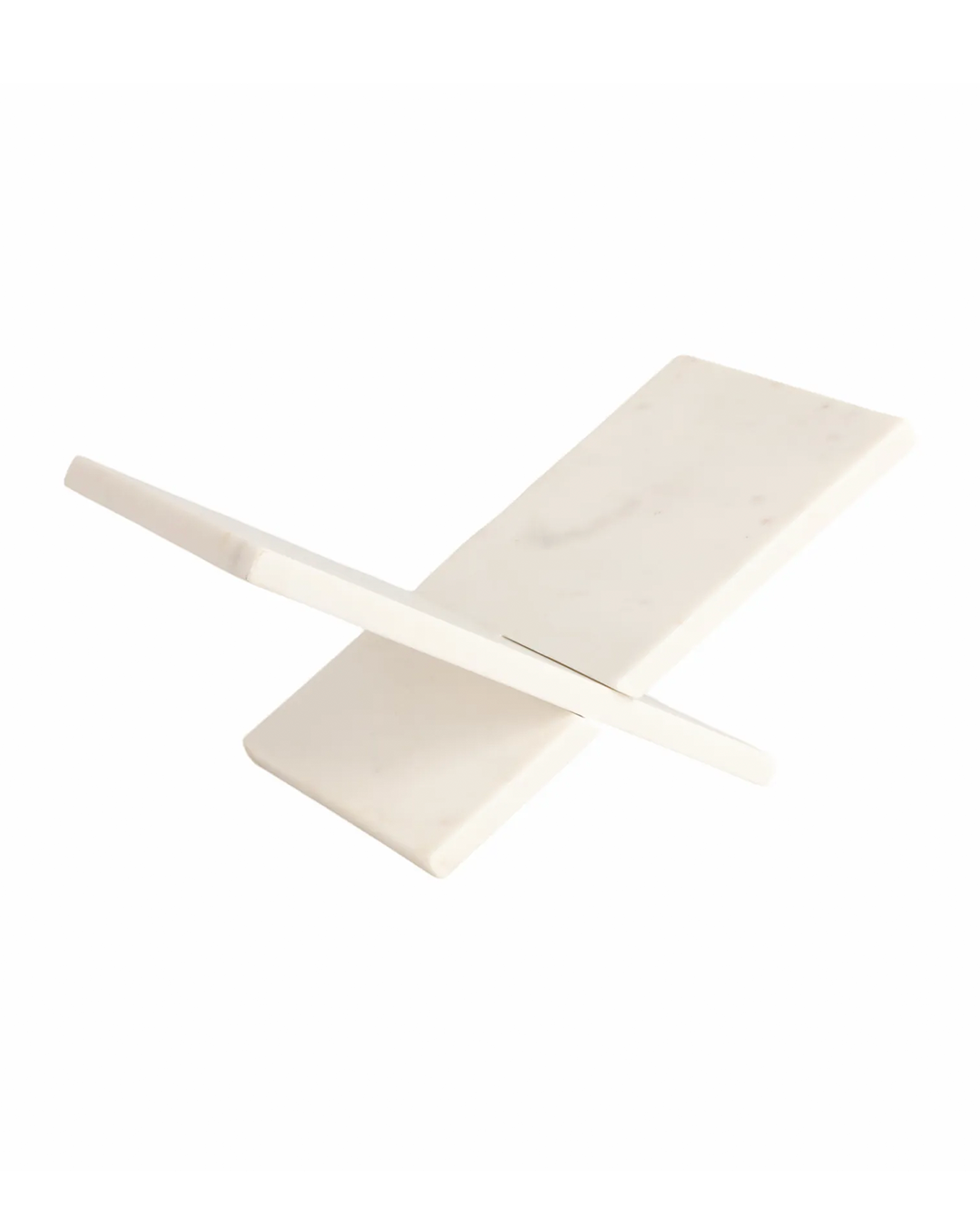 MARBLE BOOKSTAND, WHITE