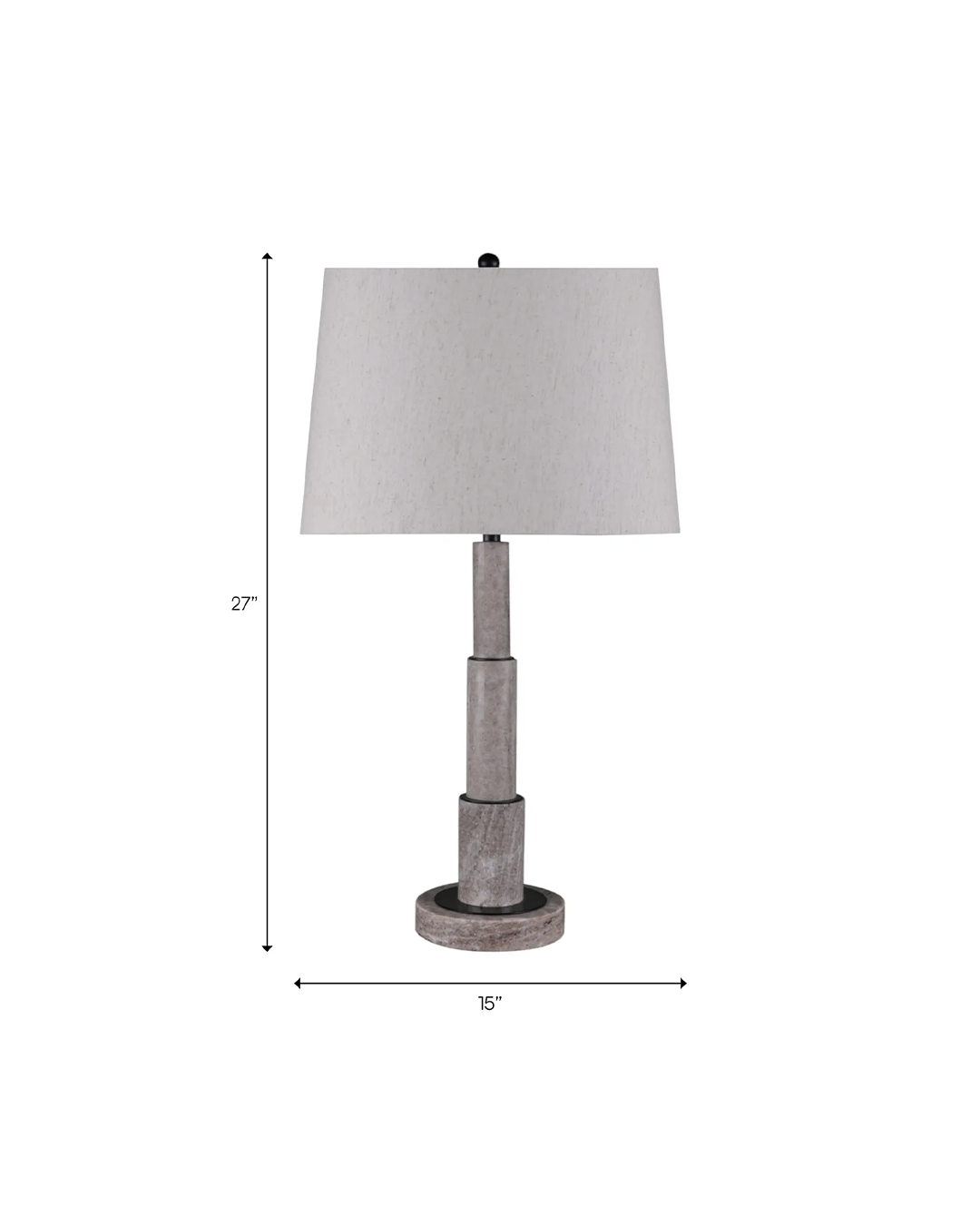 MAARBLE TABLE LAMP KD