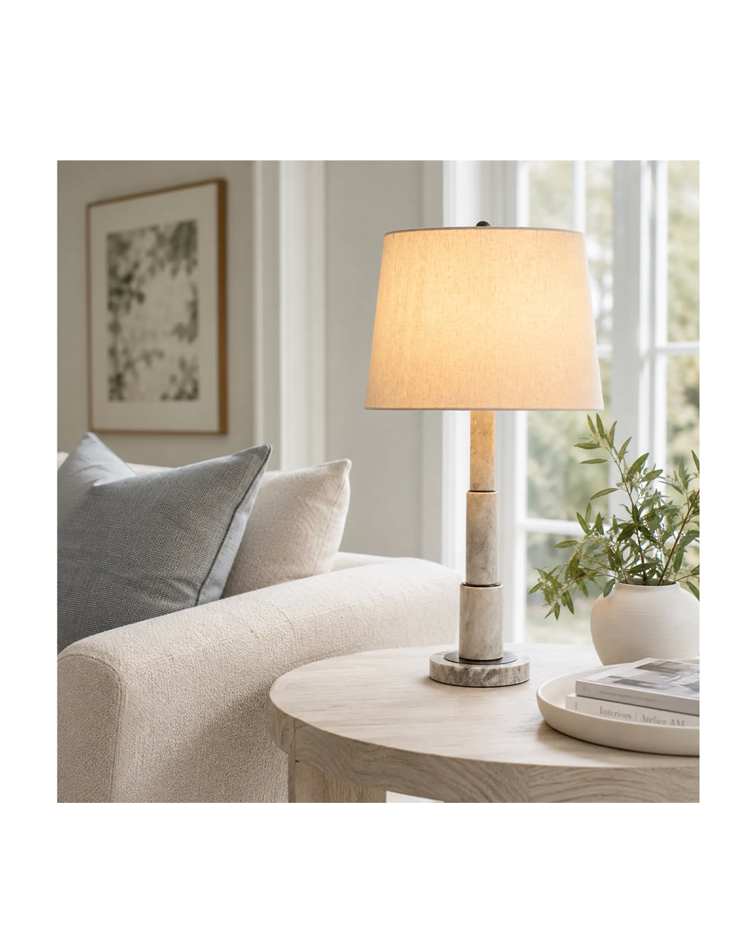 MAARBLE TABLE LAMP KD