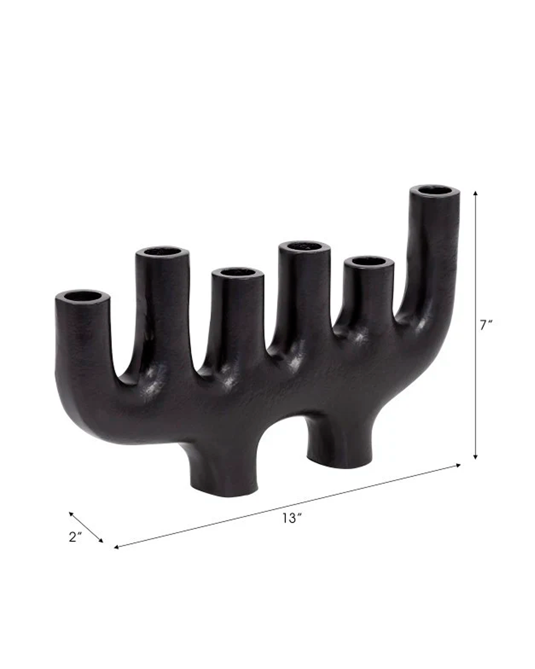 METAL TAPER CANDELABRA BLACK / -40%