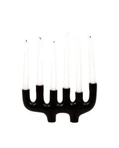METAL TAPER CANDELABRA BLACK / -40%