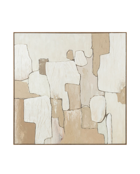 MIRNY NEUTRAL HANDPAINTED WALL ART